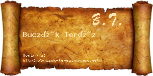 Buczák Teréz névjegykártya